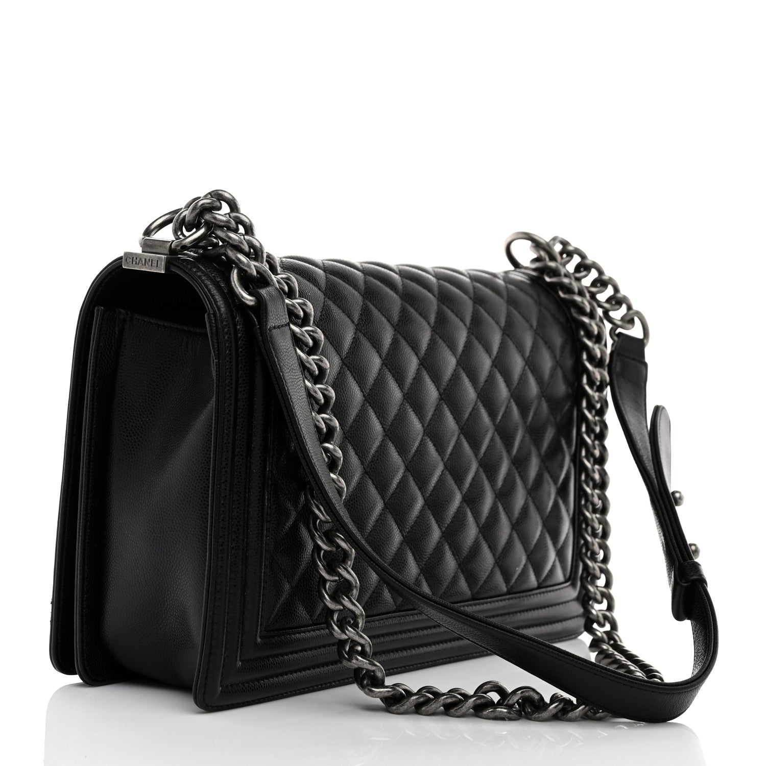 Chanel Caviar Quilted New Medium Boy Flap Black 3 of 10