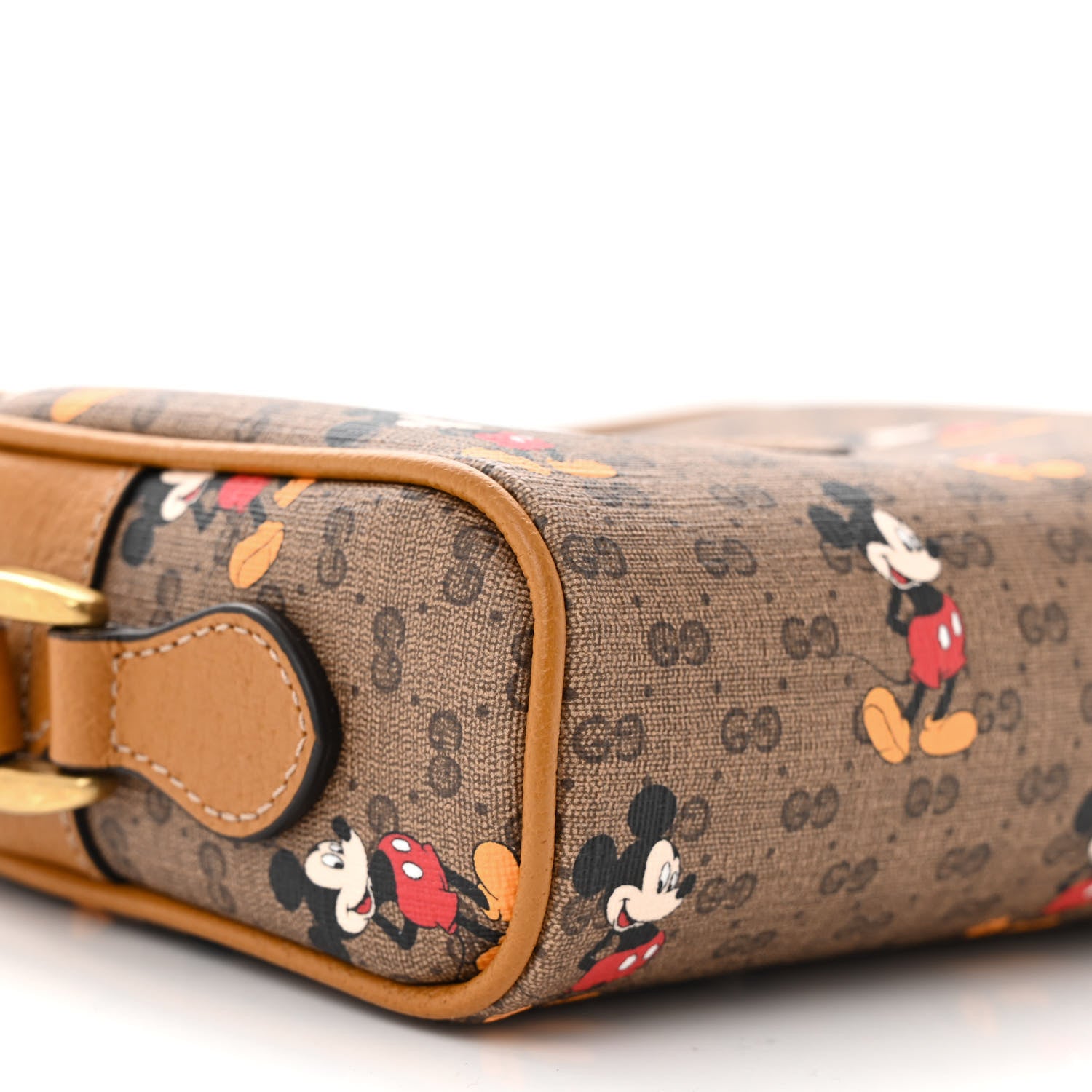 Gucci X DISNEY Mini Vintage GG Supreme Monogram Mickey Mouse Shoulder Bag Beige Vintage Sun Oil 9 of 11