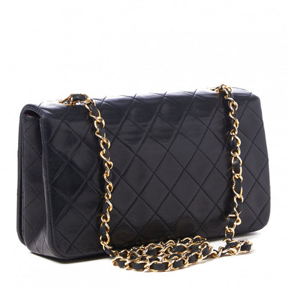 Chanel Lambskin Quilted Small Single Flap Bag Black 2 of 10
