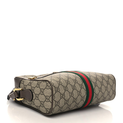 Gucci GG Supreme Monogram Web Small Ophidia Shoulder Bag Brown 4 of 7