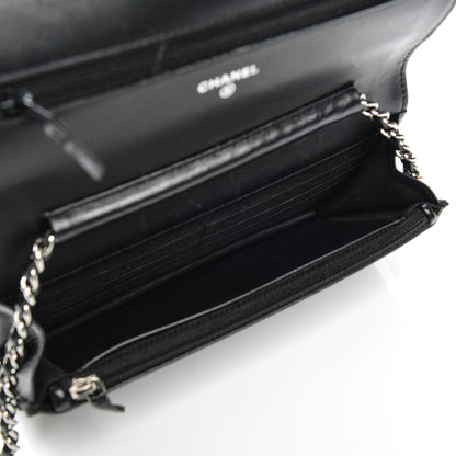 Chanel Caviar Timeless CC Wallet On Chain WOC Black 5 of 10