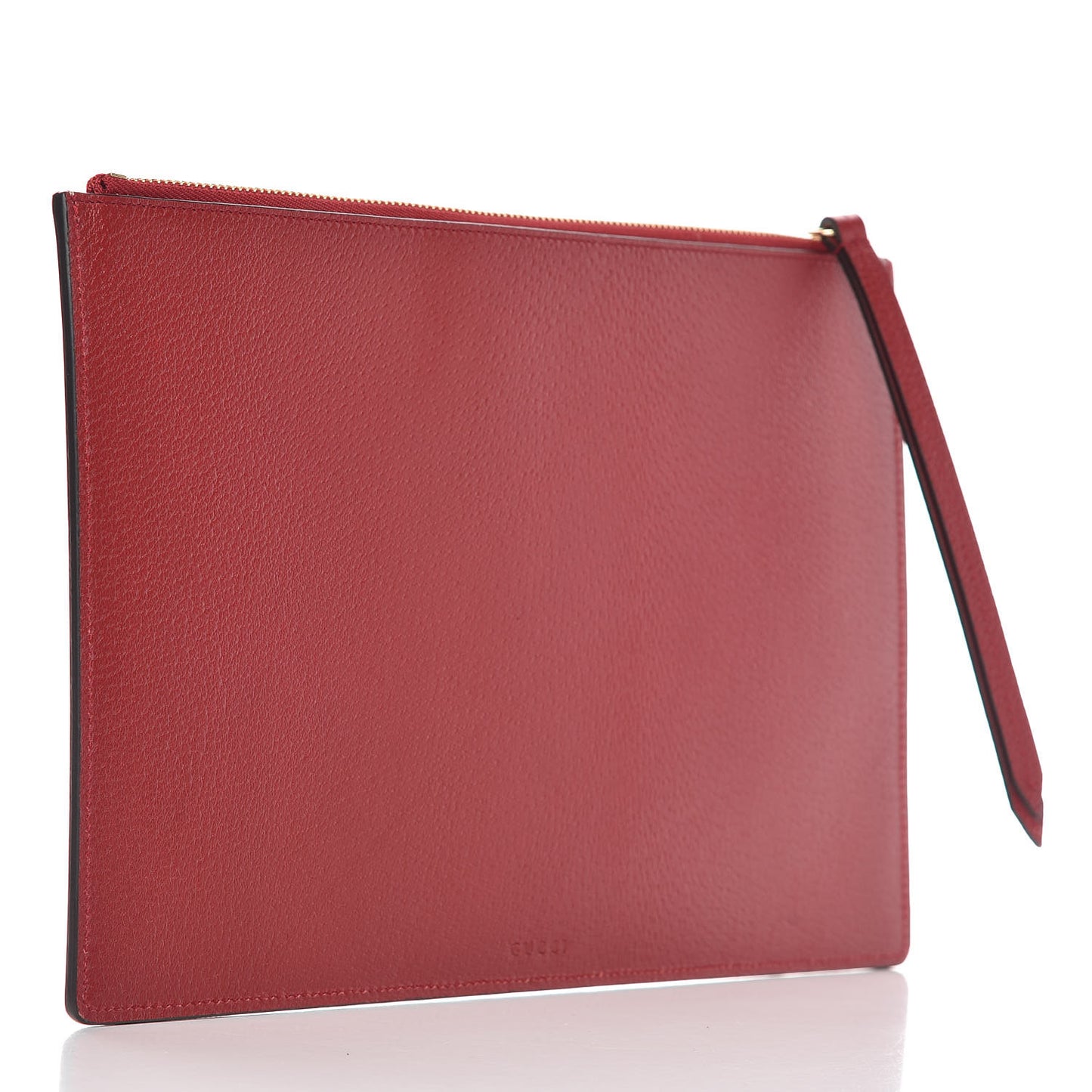 GG Supreme Monogram Tian Large Zip Pouch Beige Multicolor Red