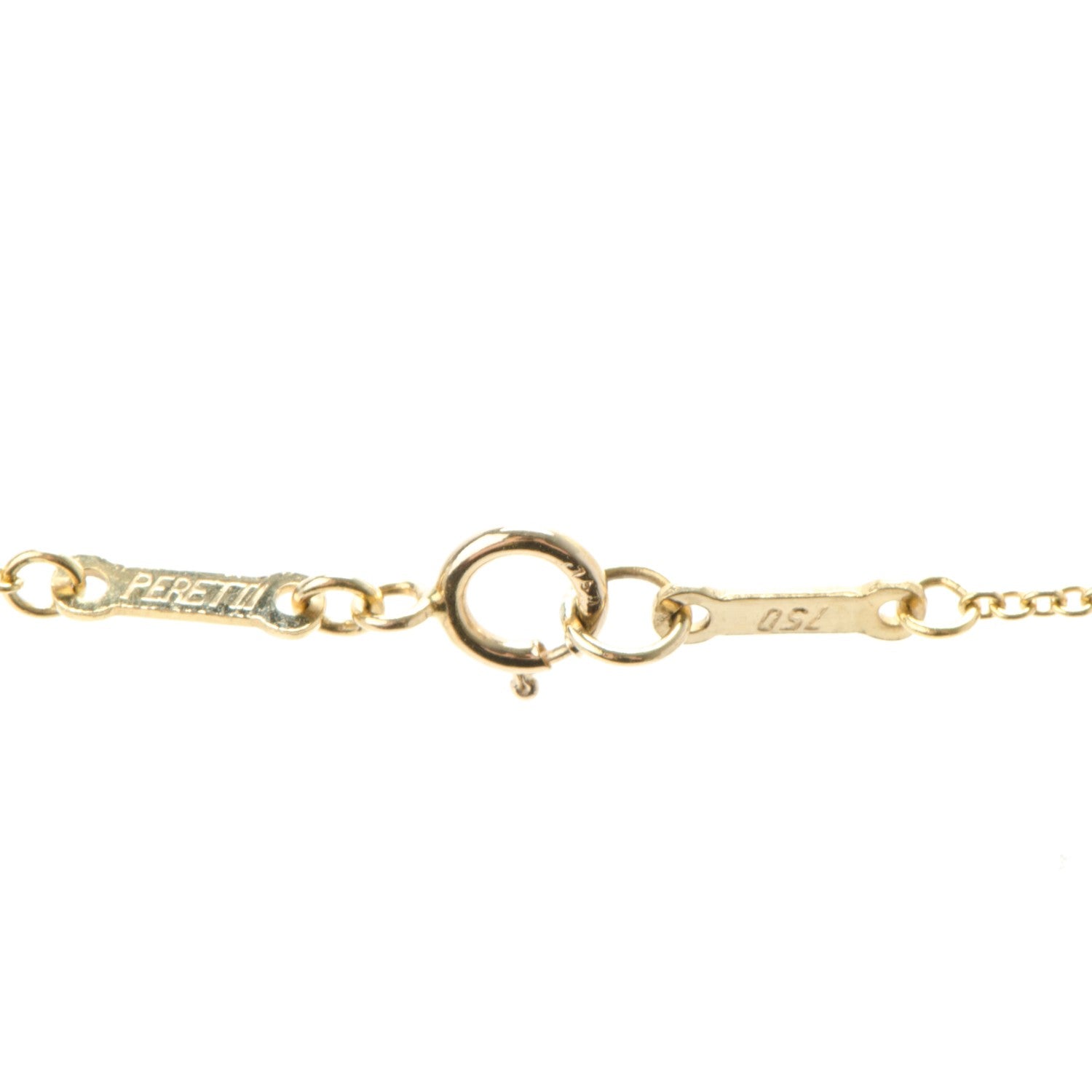 Tiffany 18K Yellow Gold Elsa Peretti Small Open Heart Pendant Necklace 5 of 6