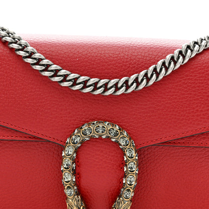 Gucci Dollar Calfskin Swarovski Crystal Small Dionysus Shoulder Bag Hibiscus Red 9 of 11