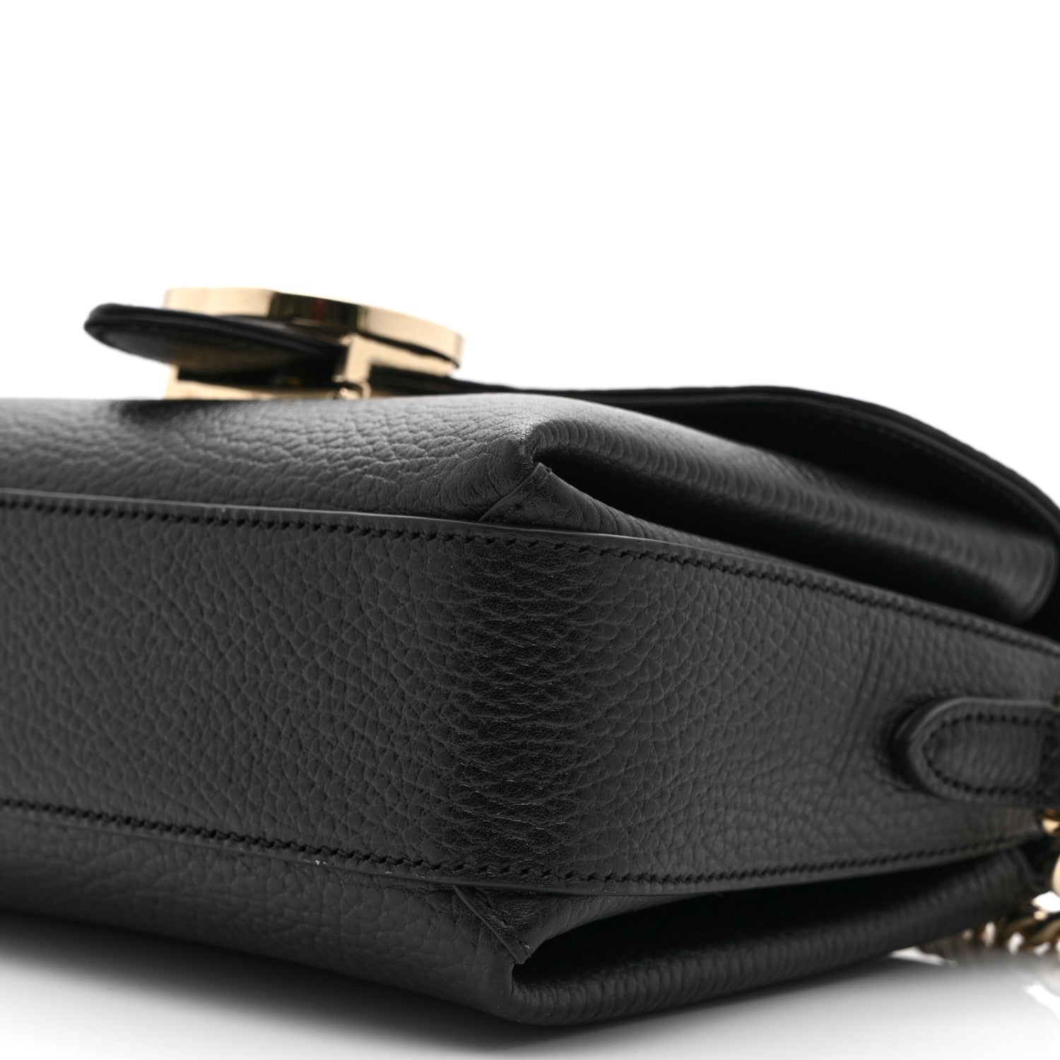 Gucci Dollar Calfskin Interlocking G Crossbody Bag Black 1757968