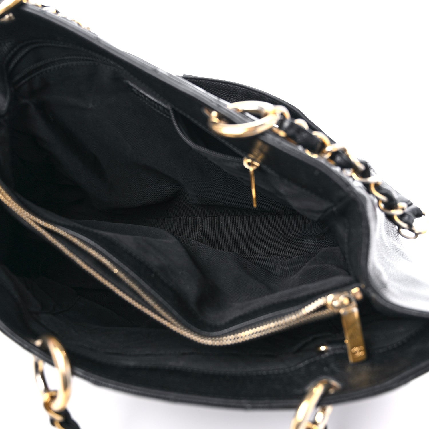 Chanel Caviar Quilted Grand Shopping Tote GST Black 5 of 15