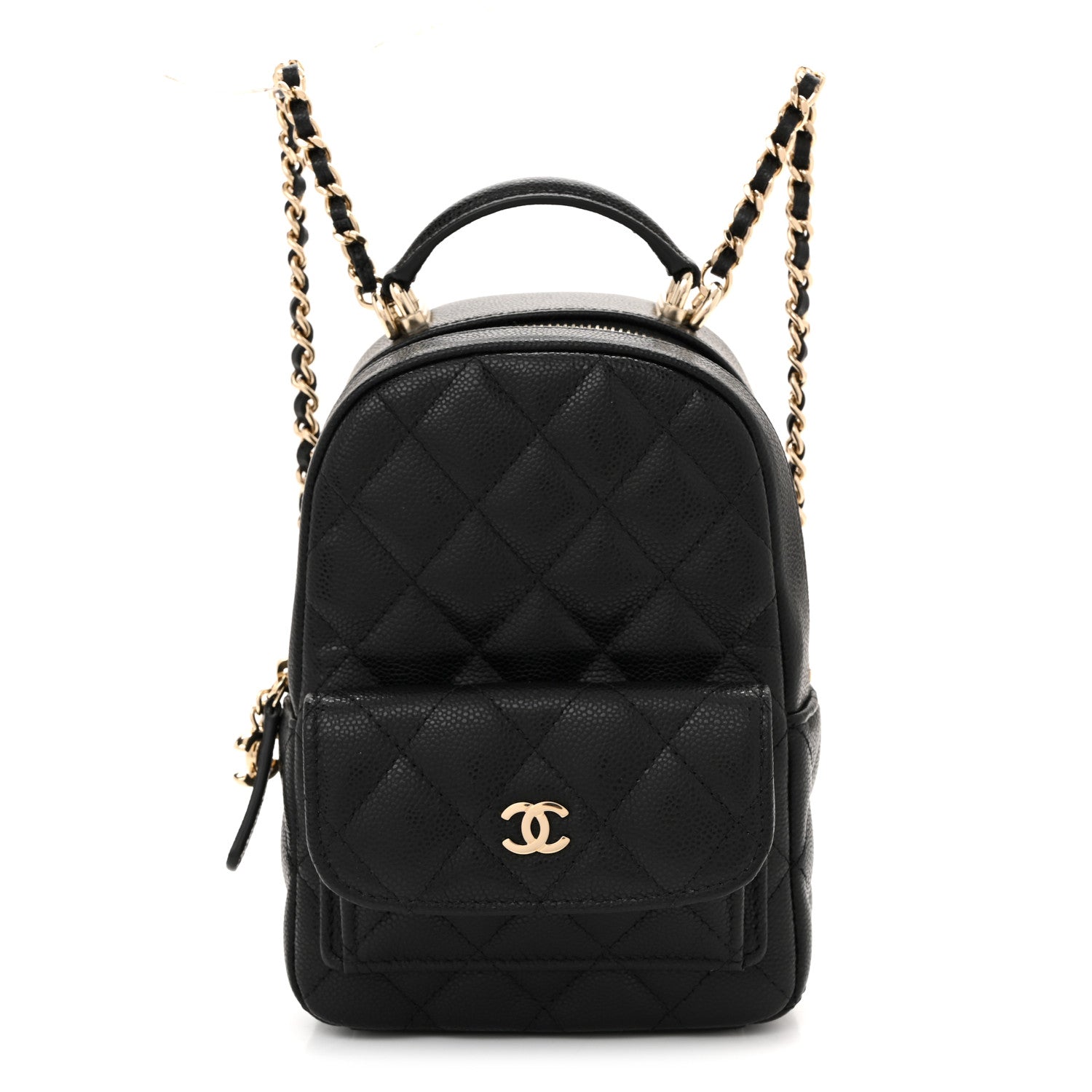 Chanel Caviar Quilted CC Mini Classic Backpack Black 1 of 11