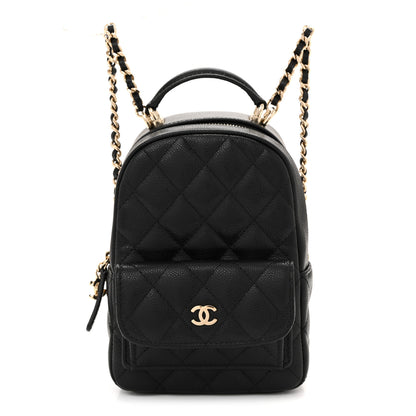 Chanel Caviar Quilted CC Mini Classic Backpack Black 1 of 11