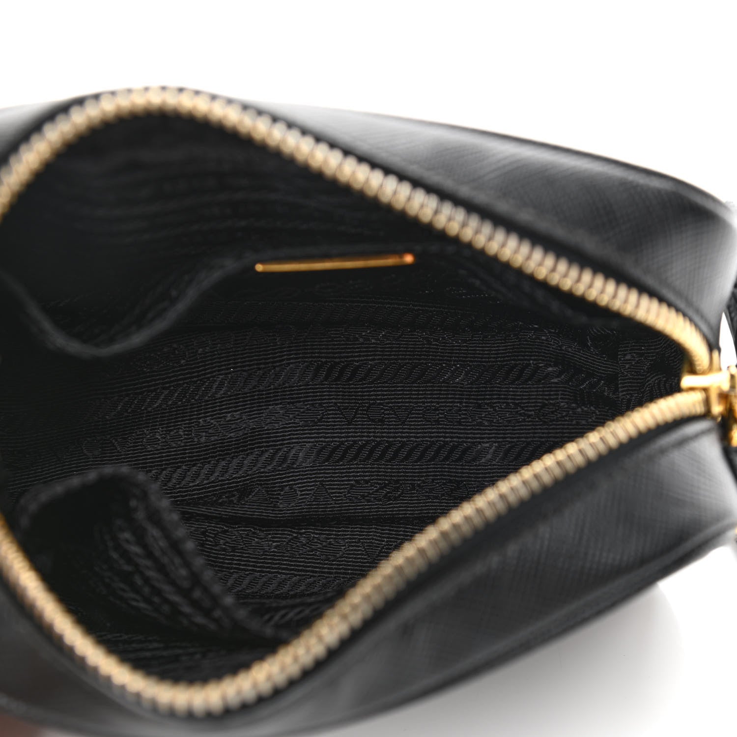 Prada Saffiano Mini Camera Crossbody Bag Black 4 of 10