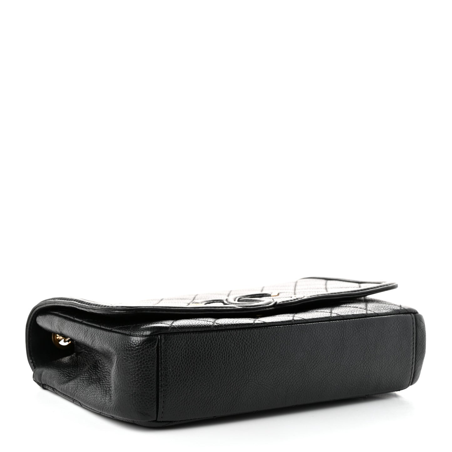 Caviar Quilted Medium CC Filigree Flap Black