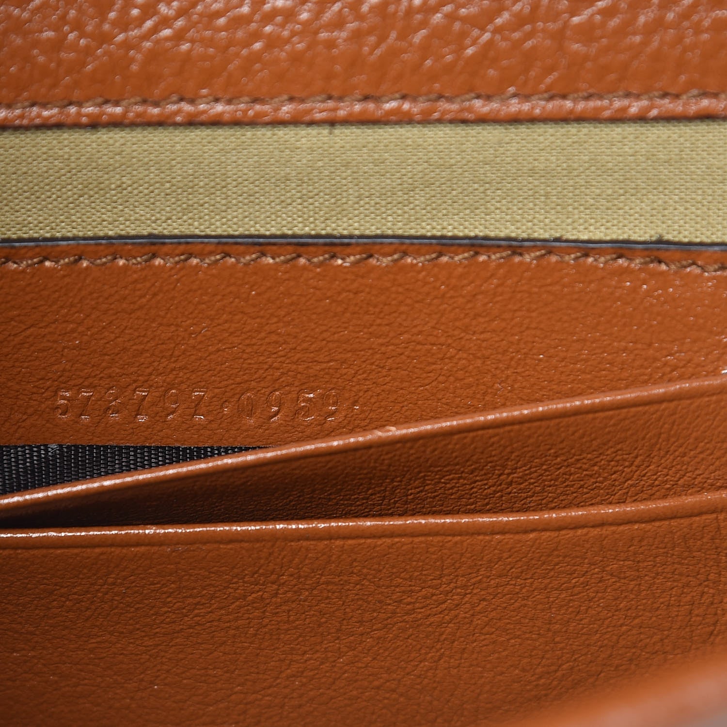 Gucci Vintage Canvas Calfskin Web Mini Rajah Slim Flap Shoulder Bag Sand Light Cuir 7 of 9