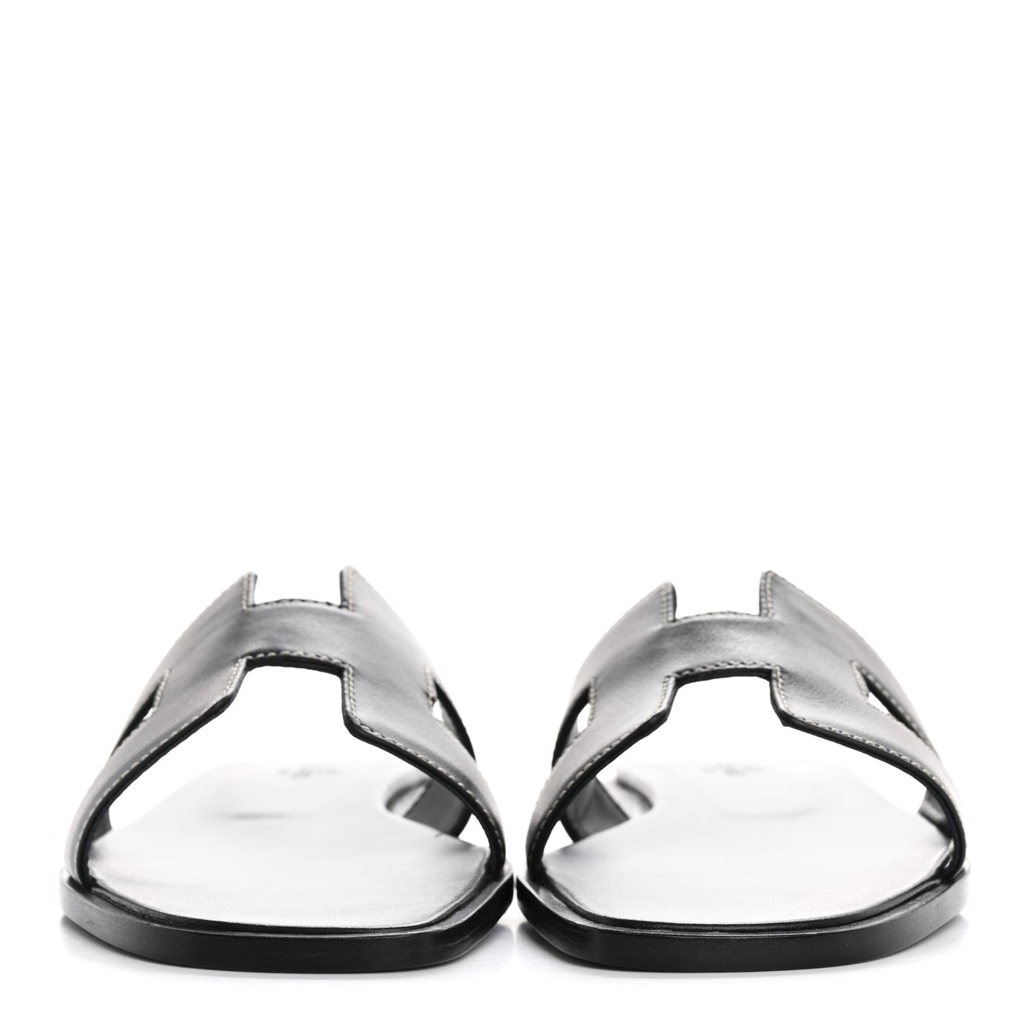 Box Calfskin Oran Sandals 38 Black