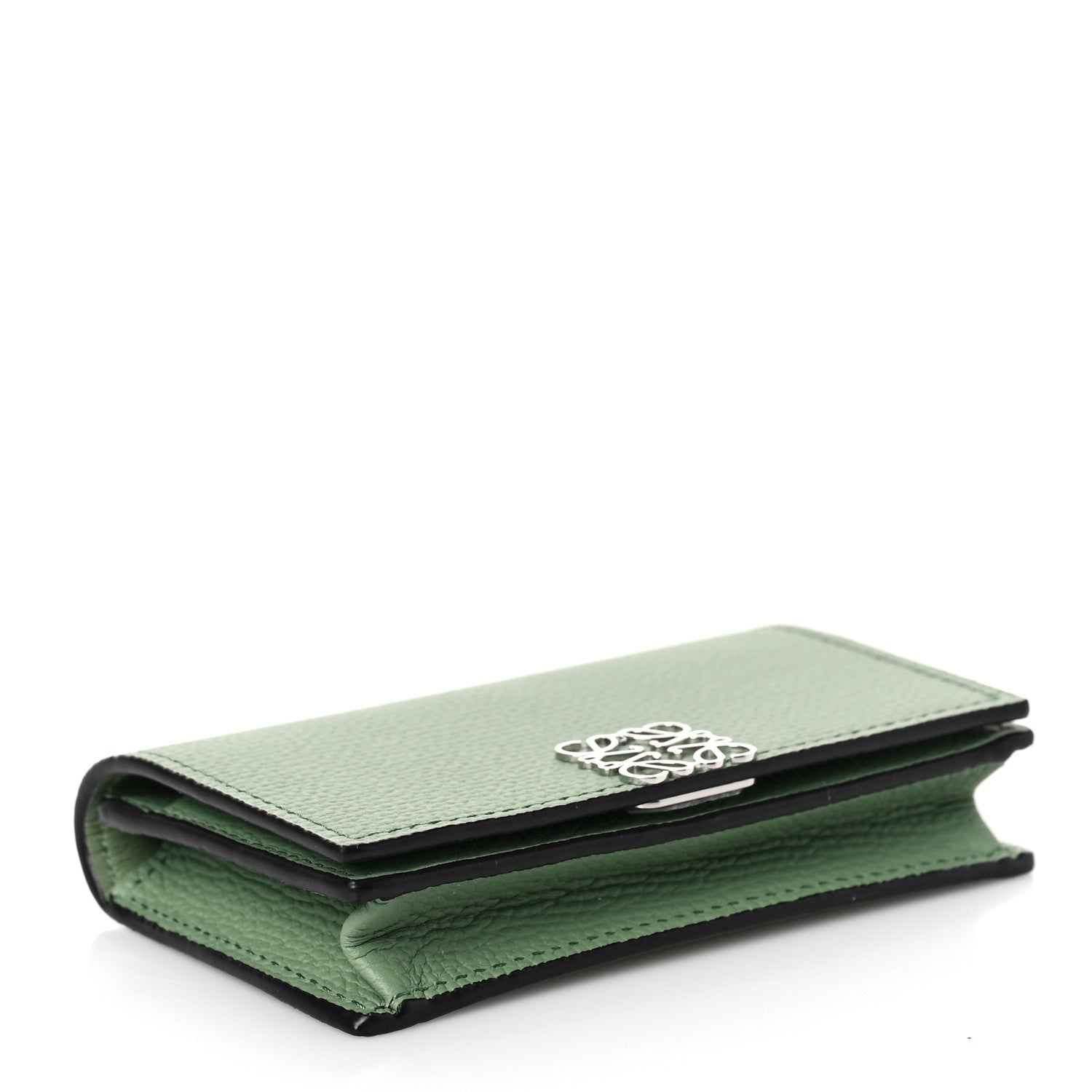 Loewe Pebble Grain Calfskin Anagram Business Cardholder Rosemary 4 of 8