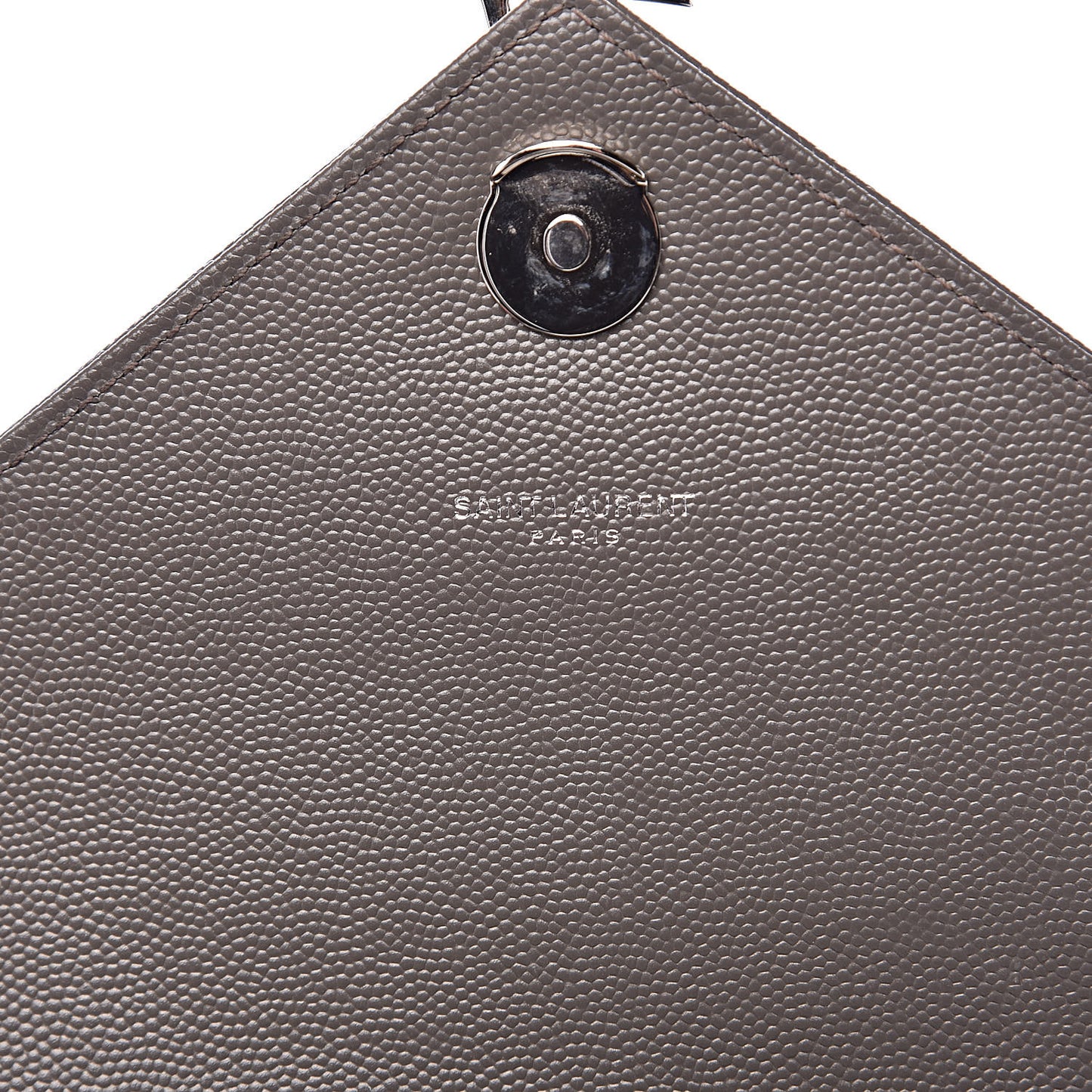 Grain De Poudre Textured Mixed Matelasse Medium Triquilt Monogram Satchel Earth