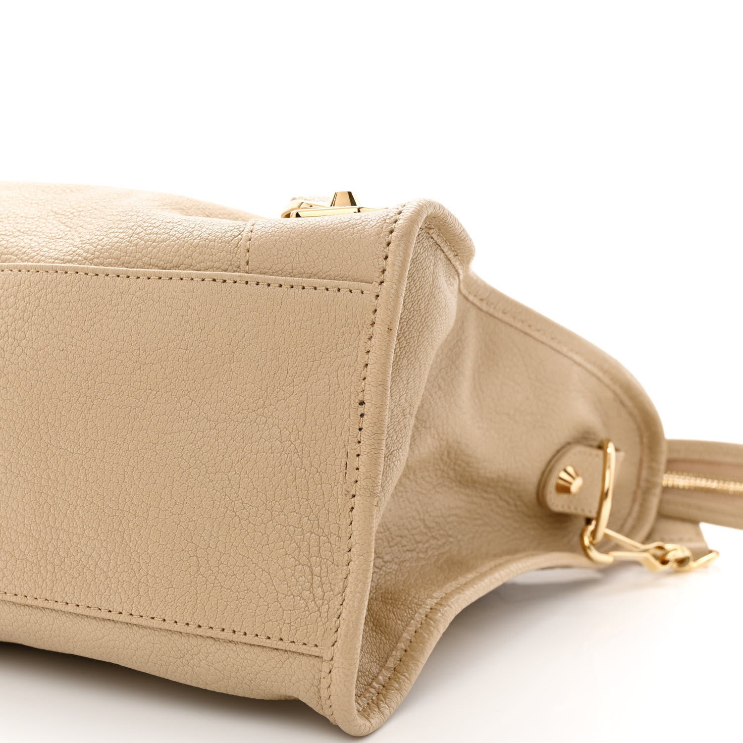 Balenciaga Shiny Goatskin Gold Metallic Edge Hardware City Beige Sahara 9 of 10