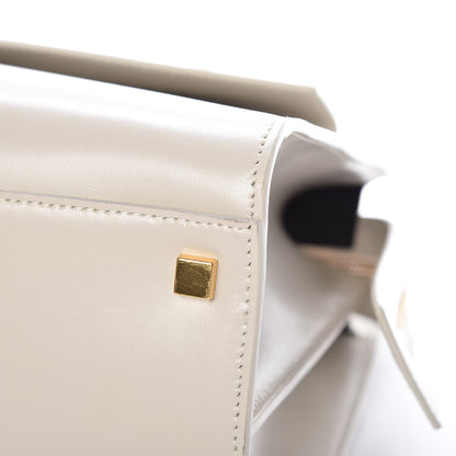 Saint Laurent Shiny Calfskin Medium Uptown Tote White 10 of 13