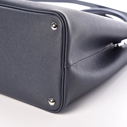Prada Saffiano Cuir Medium Double Handle Tote Baltico Astrale 11 of 11