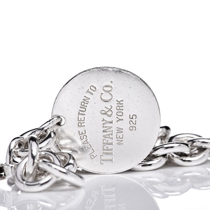 Tiffany Sterling Silver Return to Round Tag Charm Bracelet 4 of 5