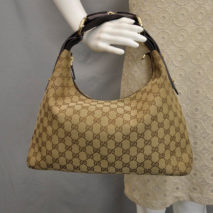 Gucci Monogram Medium Horsebit Chain Hobo 2 of 10