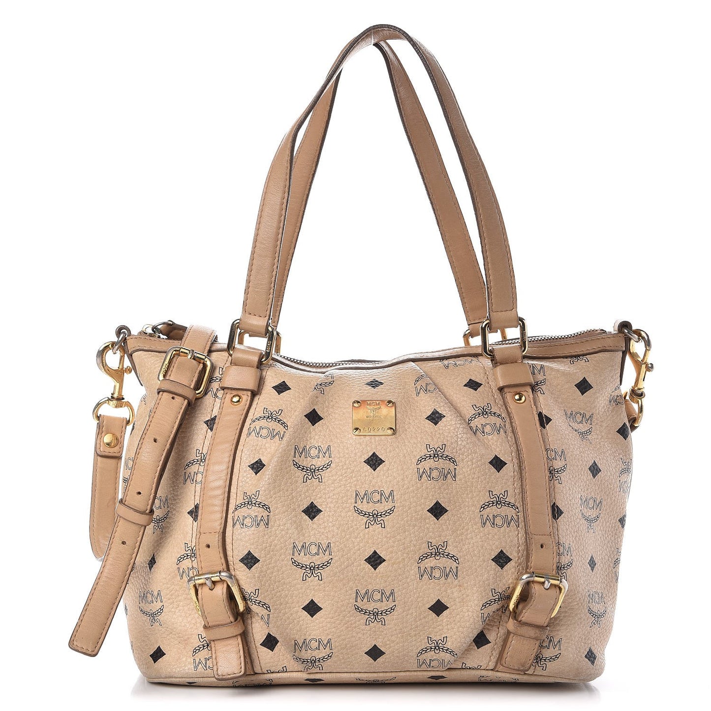 Visetos Medium Essentials Shopper Tote Beige