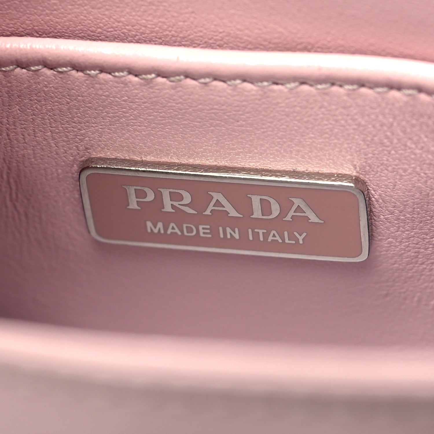 Prada Spazzolato Triangle Small Double Handle Crossbody Tote Alabastro 5 of 9