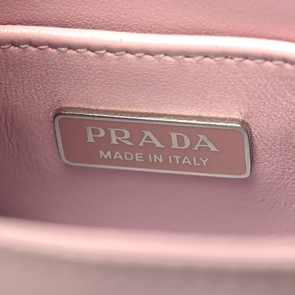 Prada Spazzolato Triangle Small Double Handle Crossbody Tote Alabastro 5 of 9