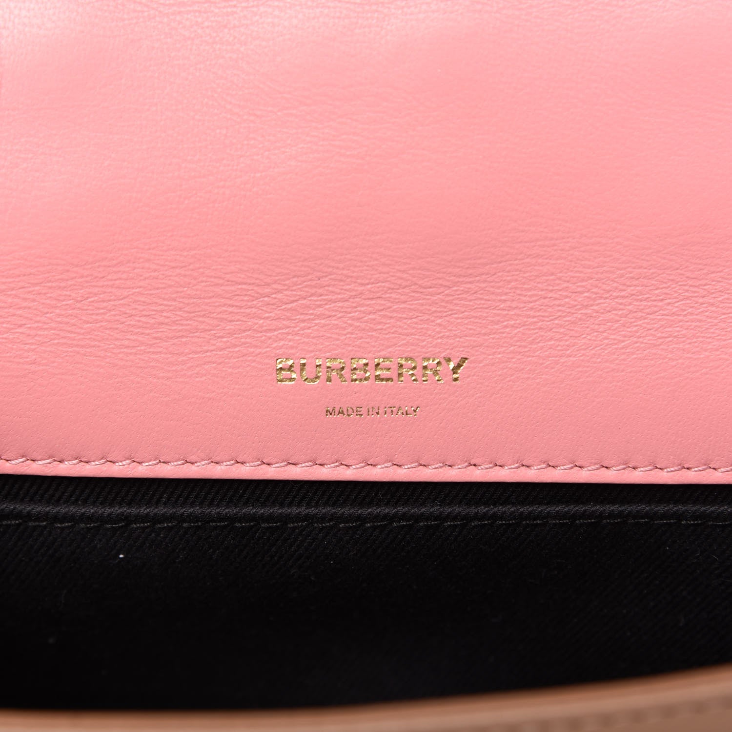 Burberry Lambskin Quilted Small Lola Bag Peony Camel 8 of 10