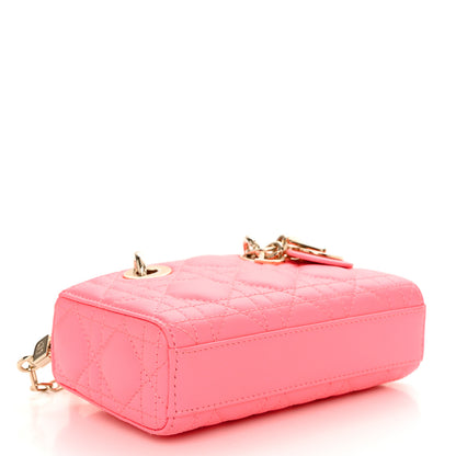 Christian Dior Lambskin Cannage Micro Lady D-Joy Pink 3 of 10