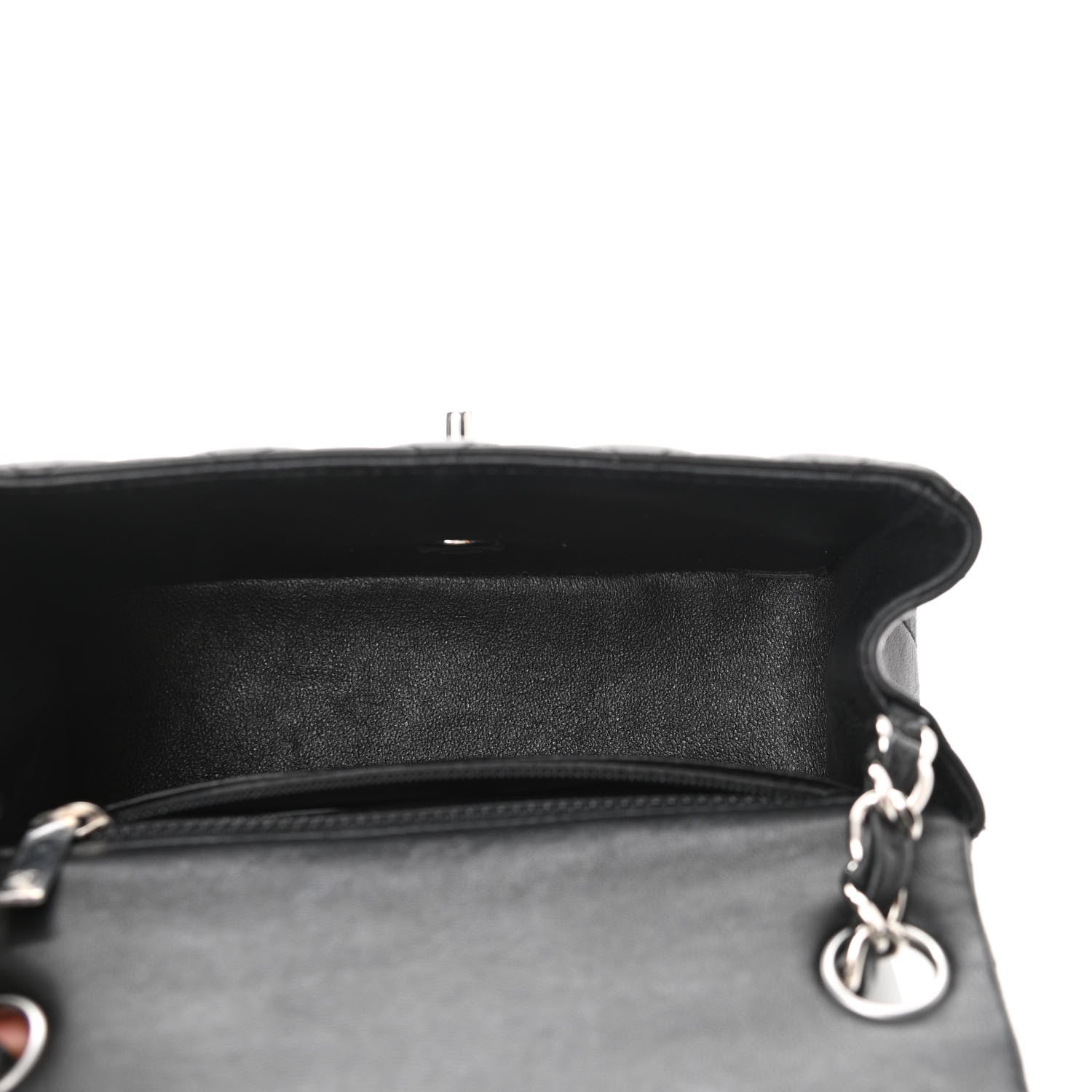 Chanel Lambskin Quilted Mini Square Flap Black 5 of 10