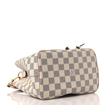 Louis Vuitton Damier Azur Braided Neonoe BB Pink 4 of 9