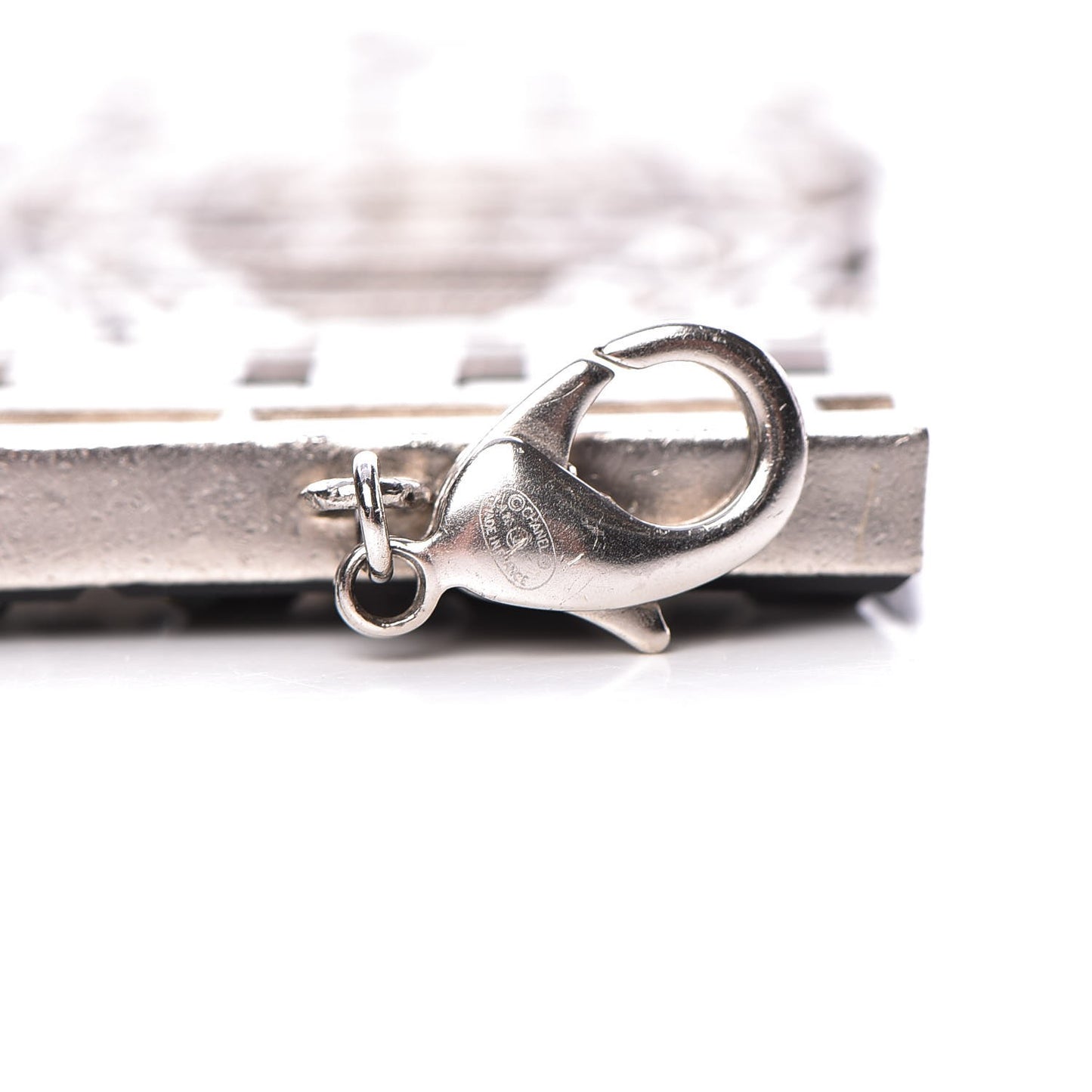 Crystal CC Wide Cuff Black Silver