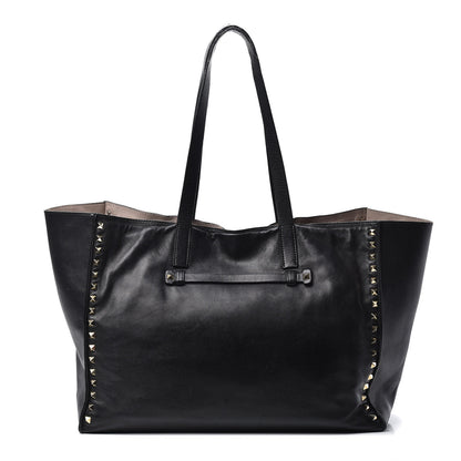 Valentino Garavani Nappa Medium Rockstud Soft Tote Black 1 of 12