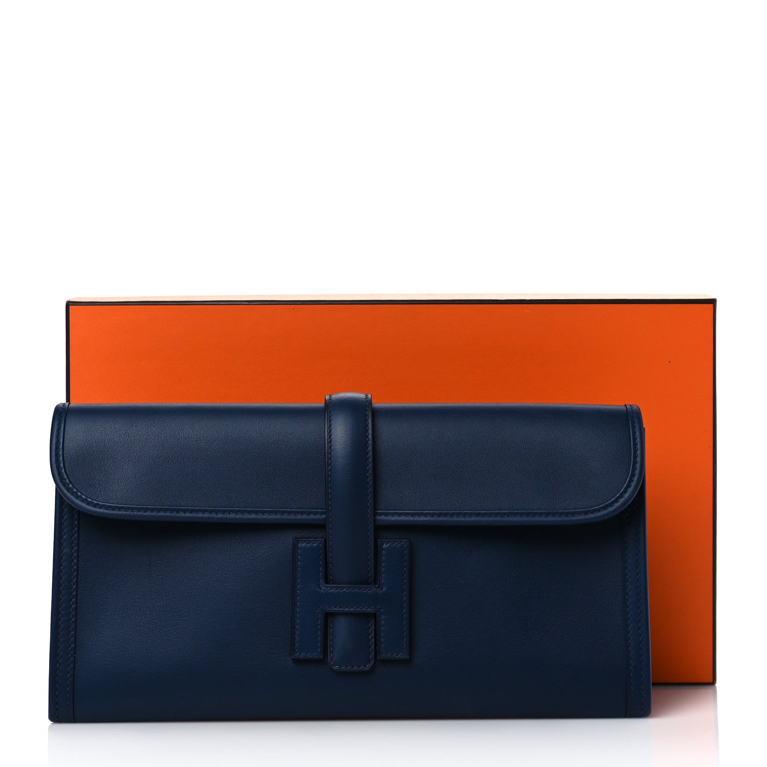 Hermes Swift Verso Jige Elan 29 Clutch Bleu Navy Bleu Frida 11 of 11