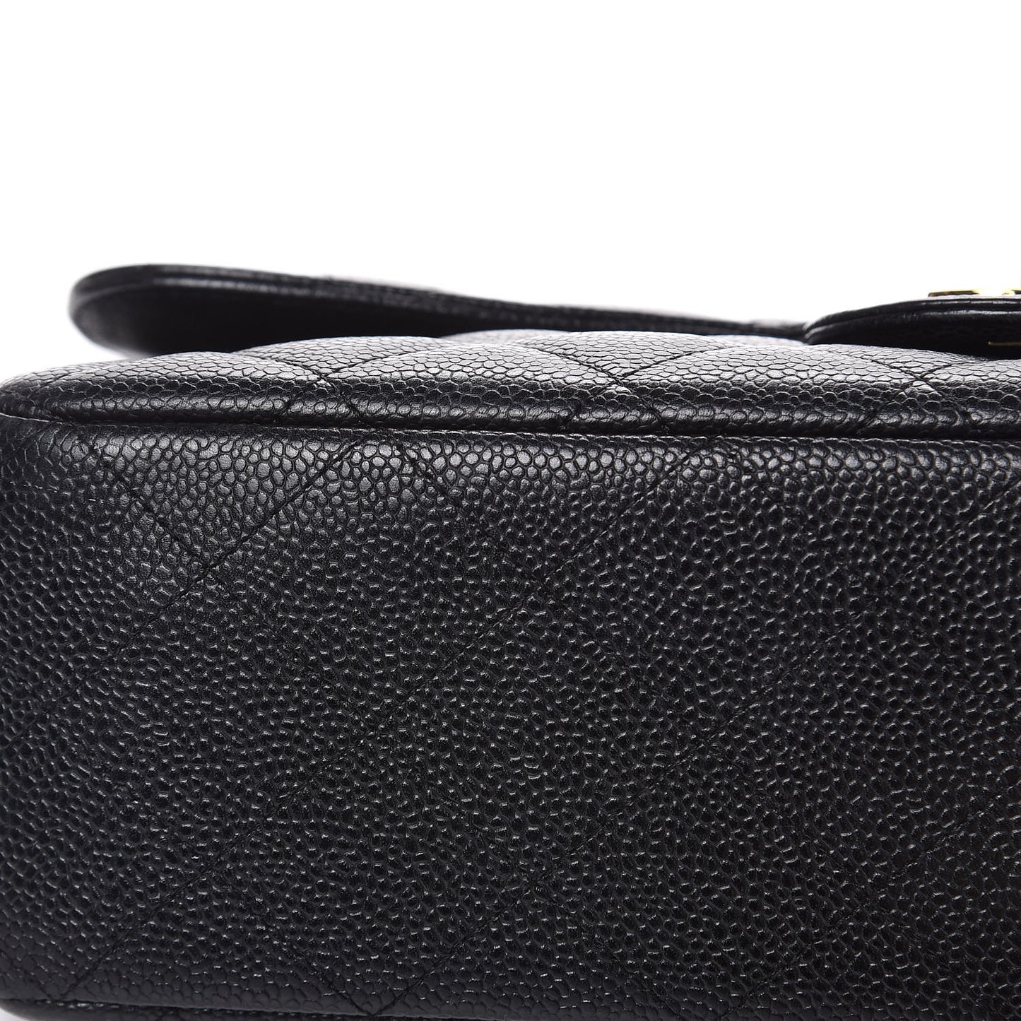 Caviar Quilted Jumbo Single Flap Black