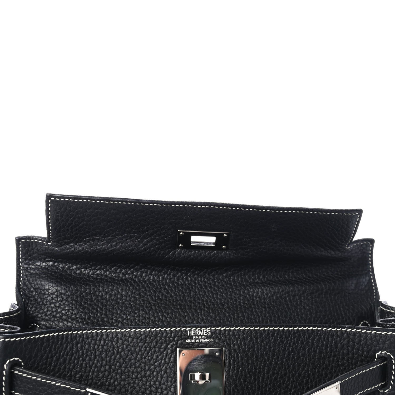 Hermes Taurillon Clemence Kelly Retourne 28 Black 8 of 27