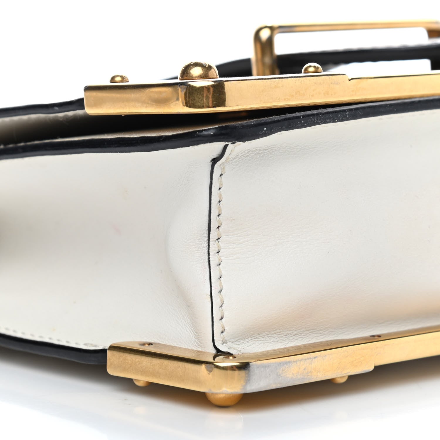 Prada City Calf Saffiano Cahier Bag Talco Black 7 of 12