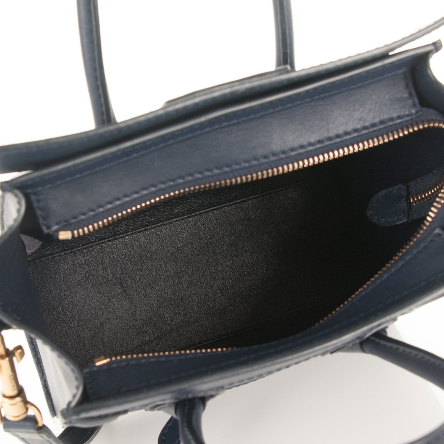Celine Smooth Calfskin Nano Luggage Ink 5 of 7