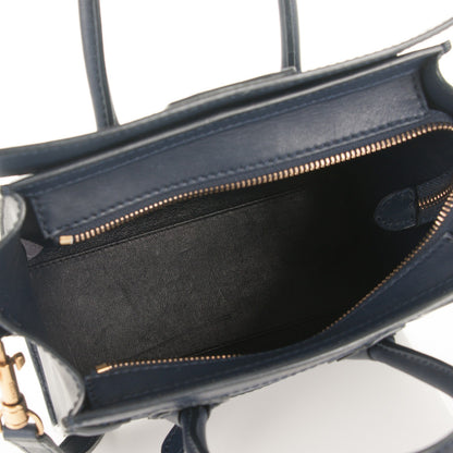 Celine Smooth Calfskin Nano Luggage Ink 5 of 7