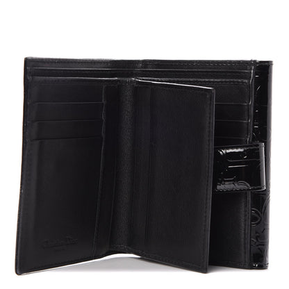 Christian Dior Patent Ultimate Compact Wallet Black 5 of 9