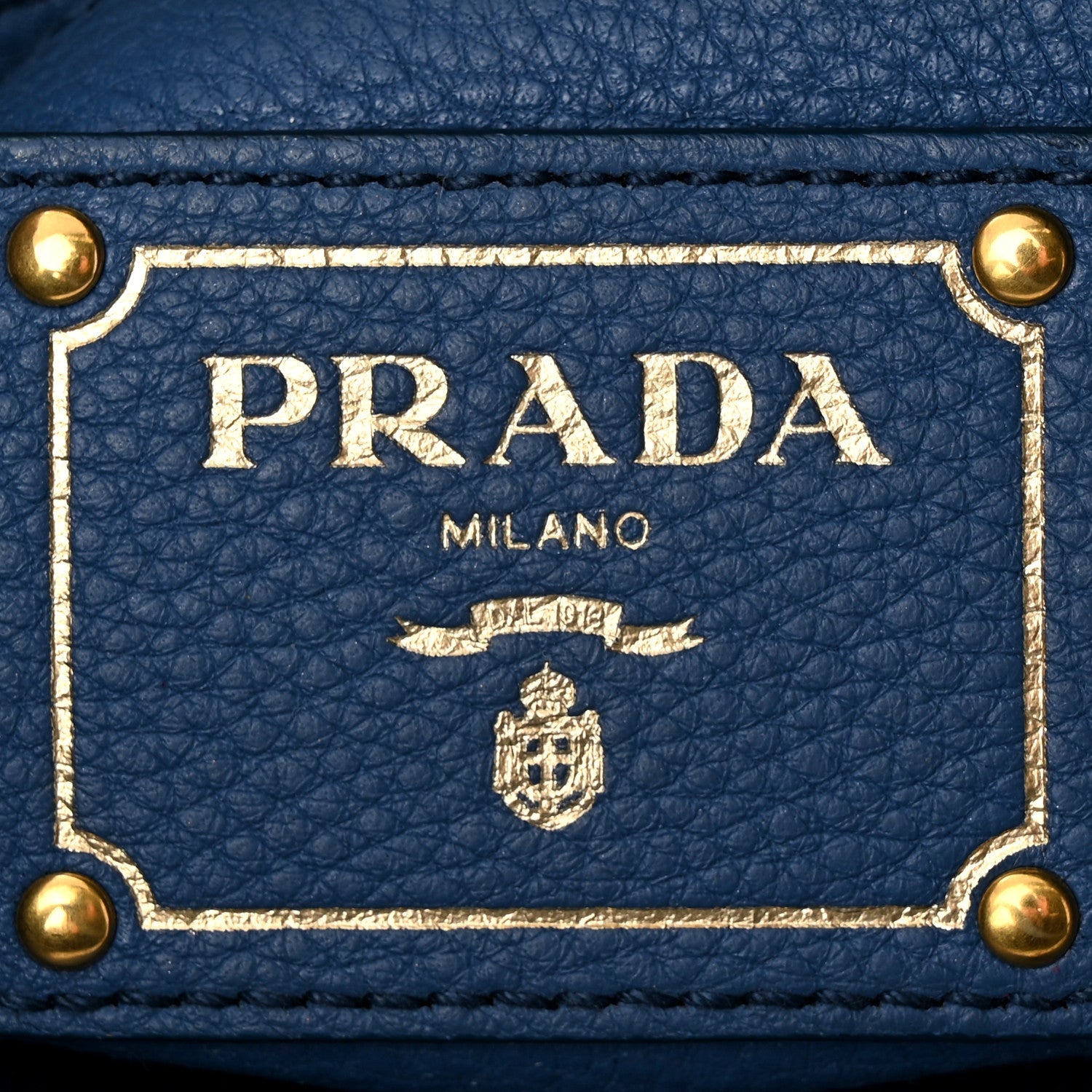 Prada Vitello Daino Double Pocket Hobo Cobalto 6 of 16
