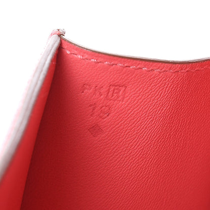 Hermes Tadelakt Egee Clutch Rose Lipstick 7 of 11
