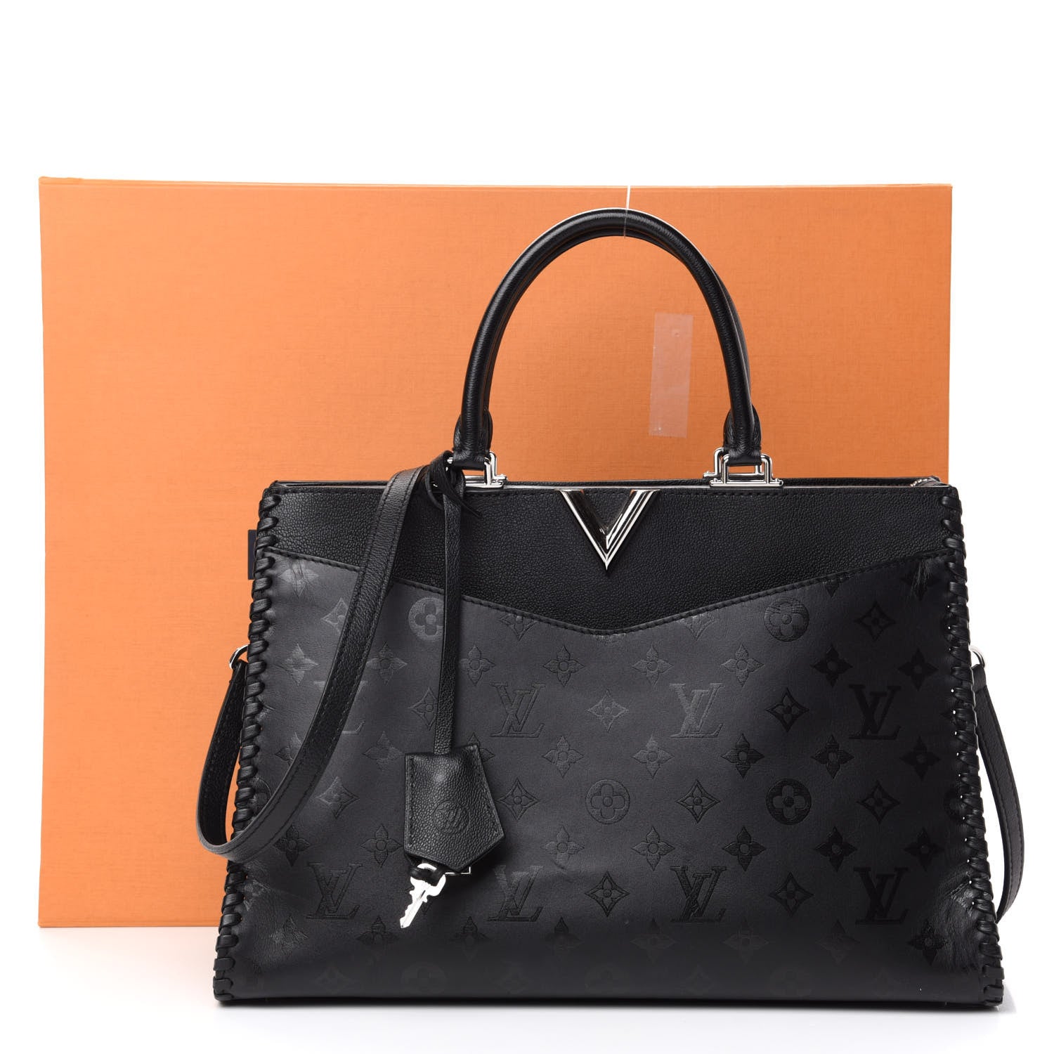 Louis Vuitton Monogram Cuir Plume Very Zipped Tote Black 10 of 10