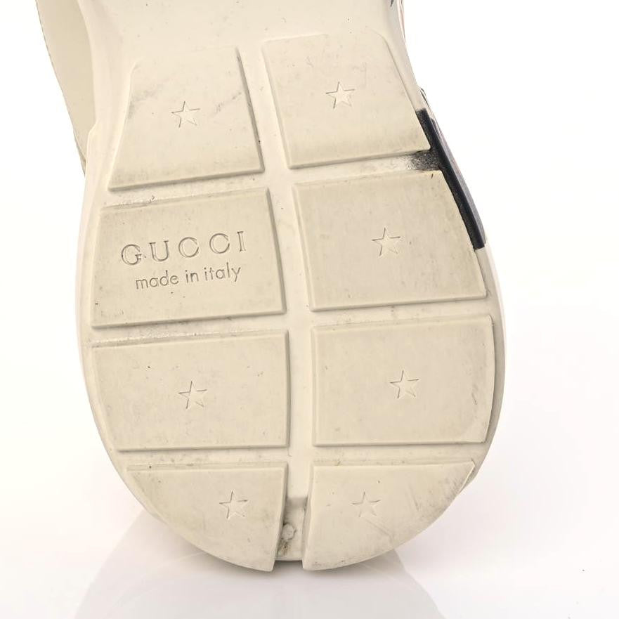 Gucci X DISNEY Calfskin Donald Duck Mens Rhyton Sneakers 9.5 Ivory 5 of 19