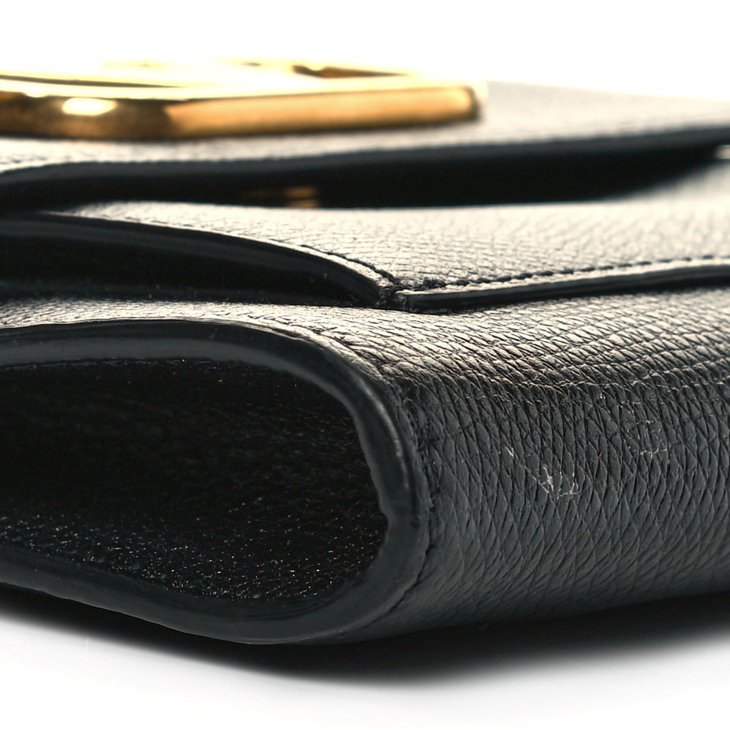 Calfskin VLogo Crossbody Bag Black