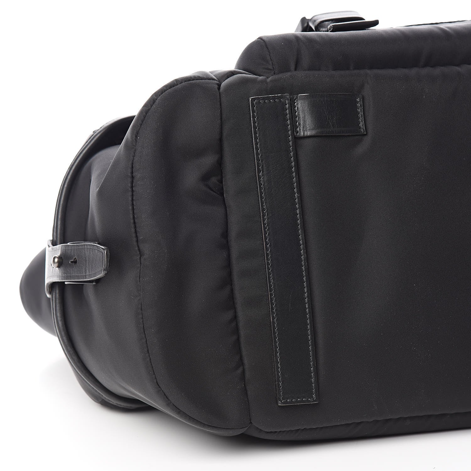 Prada City Calf Tessuto Nylon Shopping Tote Black 9 of 12