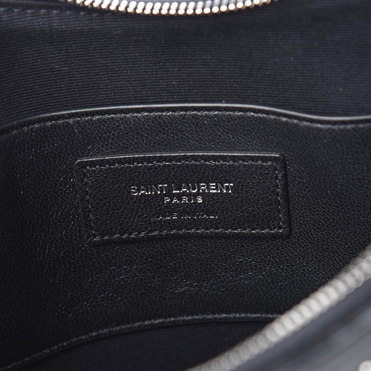 Saint Laurent Calfskin Studded Monogram Heart Shoulder Bag Black 6 of 10