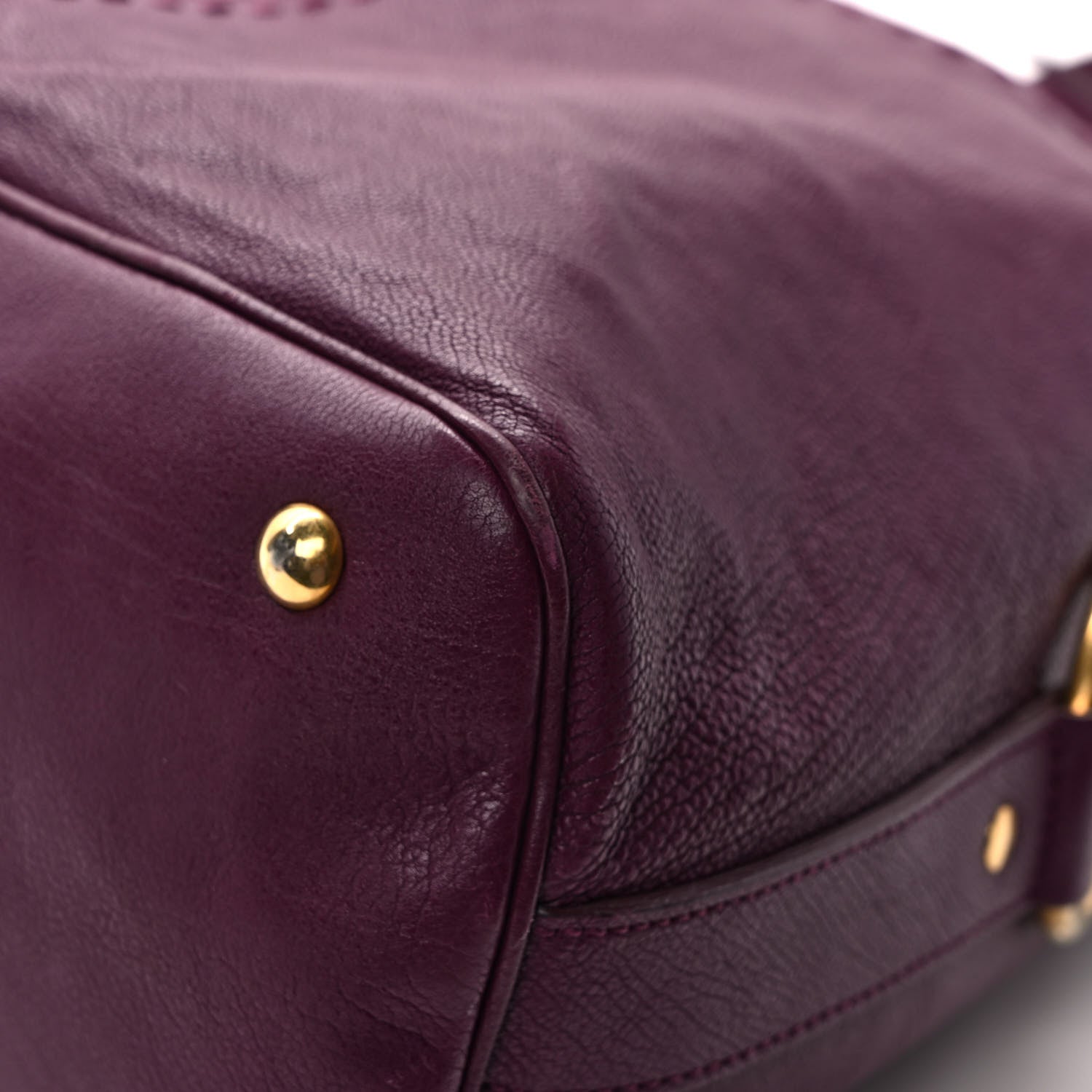 Saint Laurent Calfskin Oversized Muse Purple 8 of 8