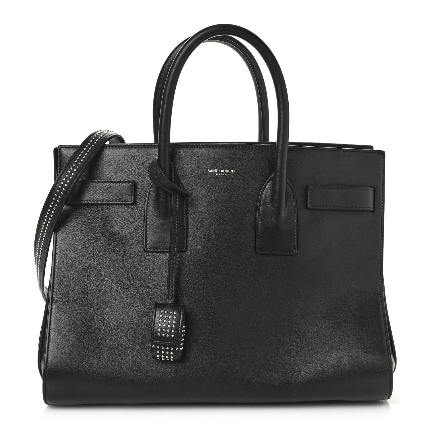 Saint Laurent Calfskin Small Sac De Jour Studded Black 1 of 8