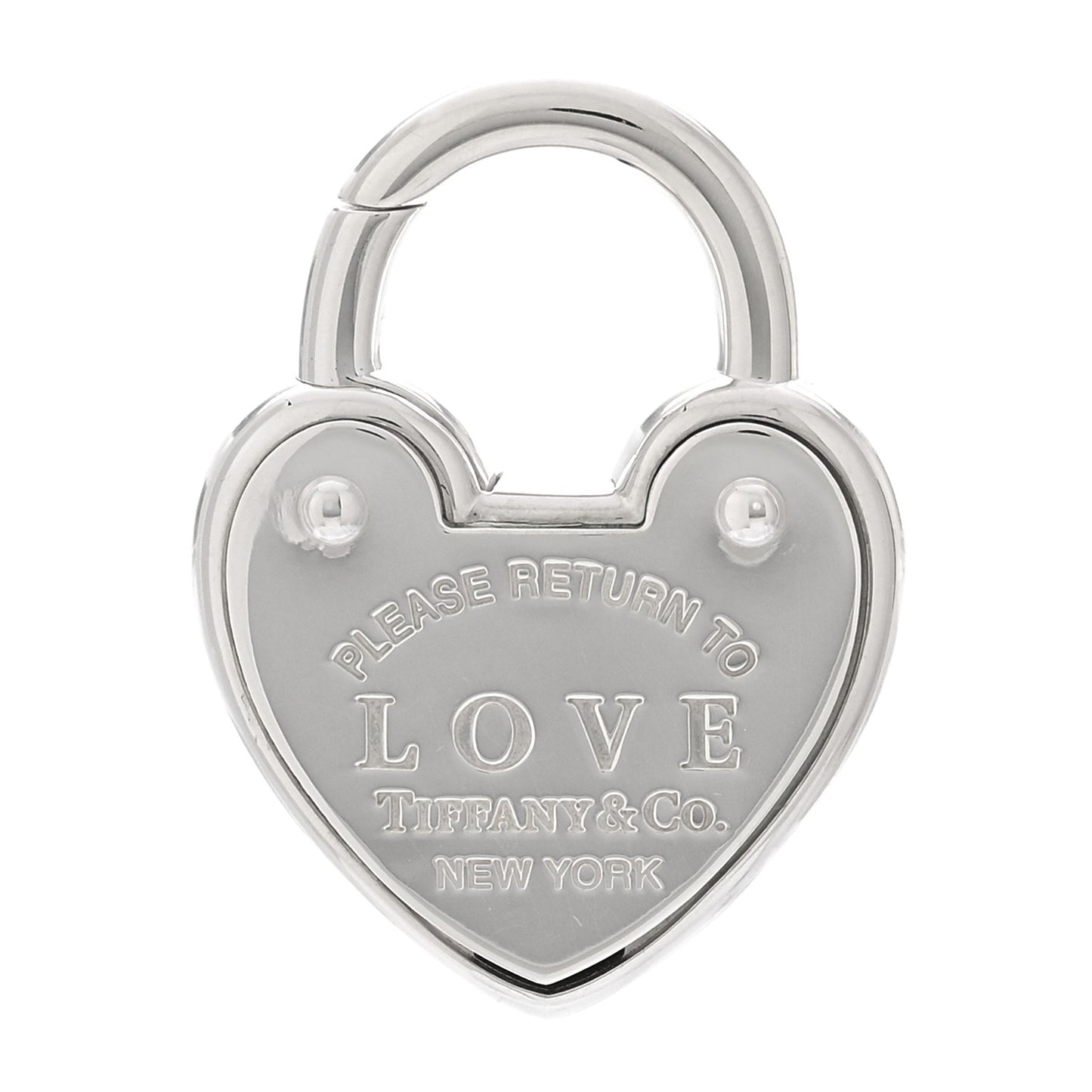 Sterling Silver Return to Love Heart Lock Charm