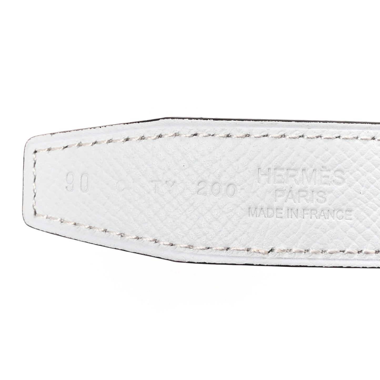 Epsom Swift 24mm Mini Constance H Belt 90 36 White Etoupe